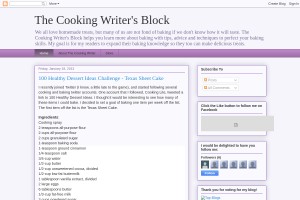 Screenshot of The Cooking Writer's Block