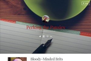 Screenshot of perkingthepansies.com | A comical narrative of expat life