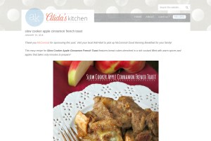 Screenshot of Alida's Kitchen