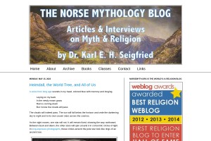 Screenshot of The Norse Mythology Blog