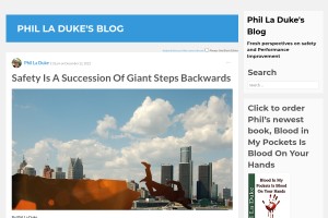 Screenshot of Phil La Duke's Blog
