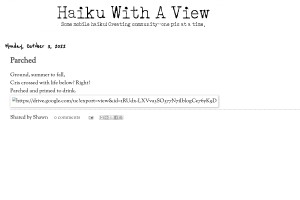 Screenshot of Haiku With A View
