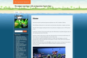 Screenshot of My Aquarium Opinions