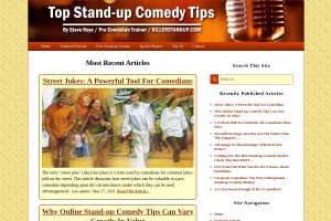 Screenshot of Stand-up Comedy Tips By Steve Roye