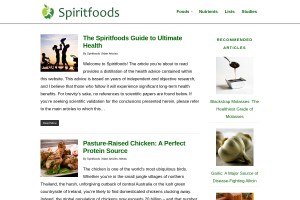 Screenshot of Spiritfoods