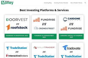 Screenshot of Modest Money Financial Blog