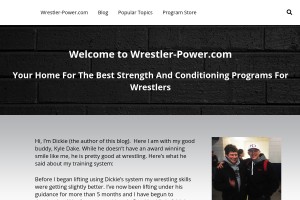 Screenshot of Wrestler-Power.com- Your source for winning more matches!