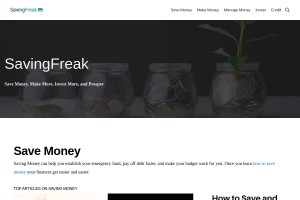 Screenshot of SavingFreak