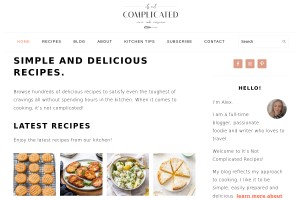 Screenshot of It's Not Complicated Recipes
