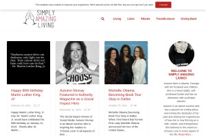 Screenshot of Simply Amazing Living