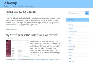 Screenshot of AllScoop