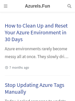 Screenshot of Azure Is Fun