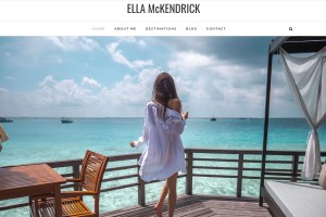 Screenshot of Ella Mckendrick Travel Blog