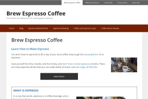 Screenshot of Brew Espresso Coffee