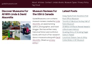 Screenshot of Guide2Museums.com