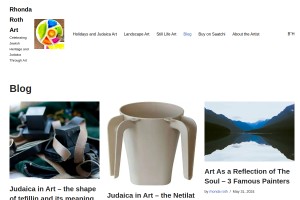 Screenshot of Rhonda Roth Art blog