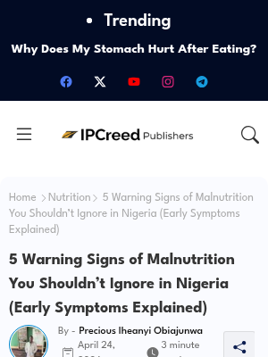 Screenshot of 5 Warning Signs of Malnutrition You Should Never Ignore