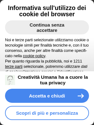 Screenshot of Creatività Umana