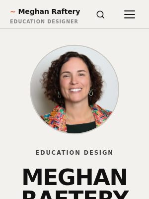 Screenshot of Meghan Raftery