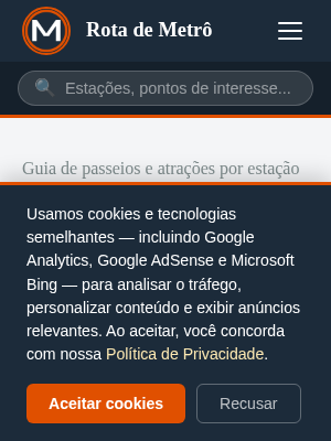 Screenshot of Rota de Metrô
