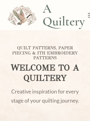 Screenshot of A Quiltery For the Love of Geese