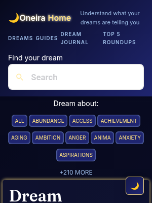 Screenshot of OneiraHome