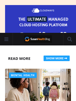 Screenshot of Susan's blog 