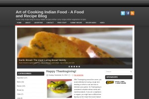 Screenshot of Art of cooking Indian food