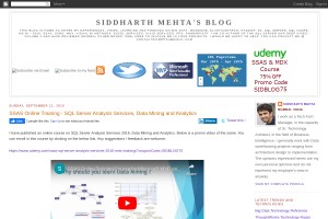 Screenshot of Siddharth Mehta's Blog