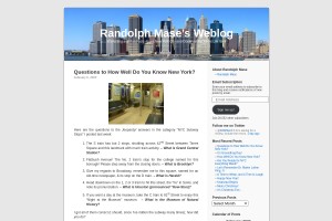 Screenshot of Randolph Maseâ€™s Weblog