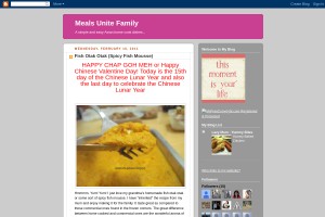 Screenshot of Meals Unite Family