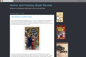 Screenshot of Horror and Fantasy book review