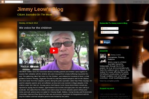 Screenshot of Jimmy Leow's Blog
