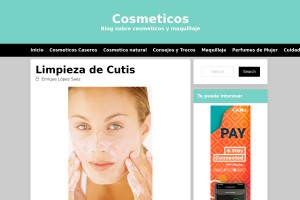 Screenshot of Cosmeticos y Maquillaje.
