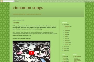 Screenshot of cinnamon songs