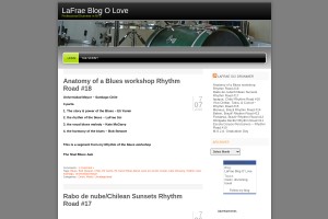 Screenshot of LaFrae Blog O' Love