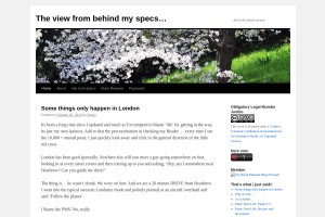 Screenshot of The view from behind my specs