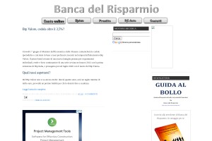 Screenshot of Banca del Rispamio