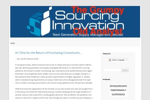 Screenshot of Sourcing Innovation