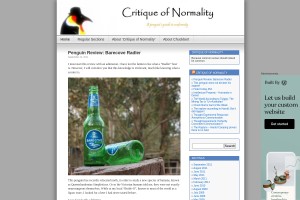Screenshot of Critique of Normality