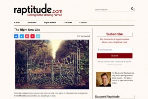 Screenshot of Raptitude.com