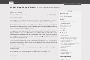 Screenshot of So You Want To Be A Waiter