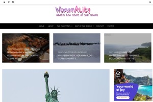 Screenshot of Womenality - A Woman's Blog
