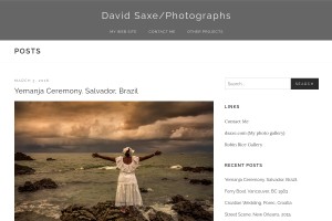 Screenshot of SaxePhoto Blog