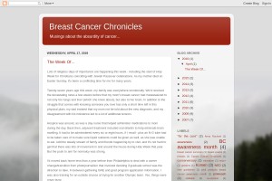 Screenshot of Breast Cancer Chronicles