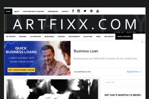 Screenshot of Daily Art Fixx