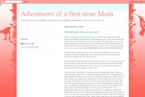 Screenshot of adventures of a first pregnancy
