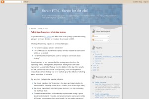 Screenshot of Scrum FTW - Scrum for the win!