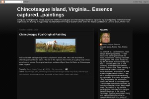 Screenshot of Chincoteague Island, Virginia...  Essence captured...paintings
