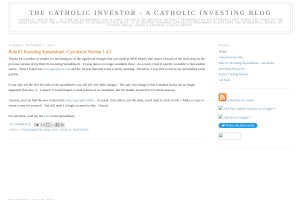Screenshot of The Catholic Investor